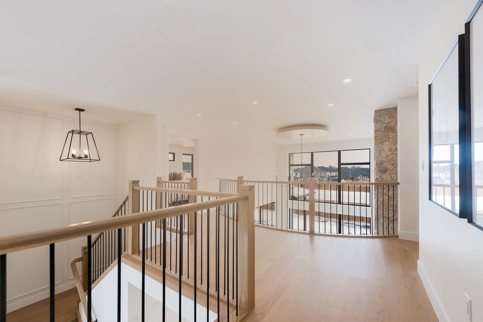 Custom stairs and railings by Proline Carpentry in Aylmer, Ontario